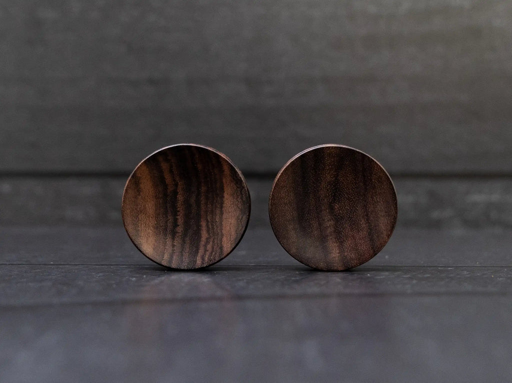 Narra Wood Concave Plugs