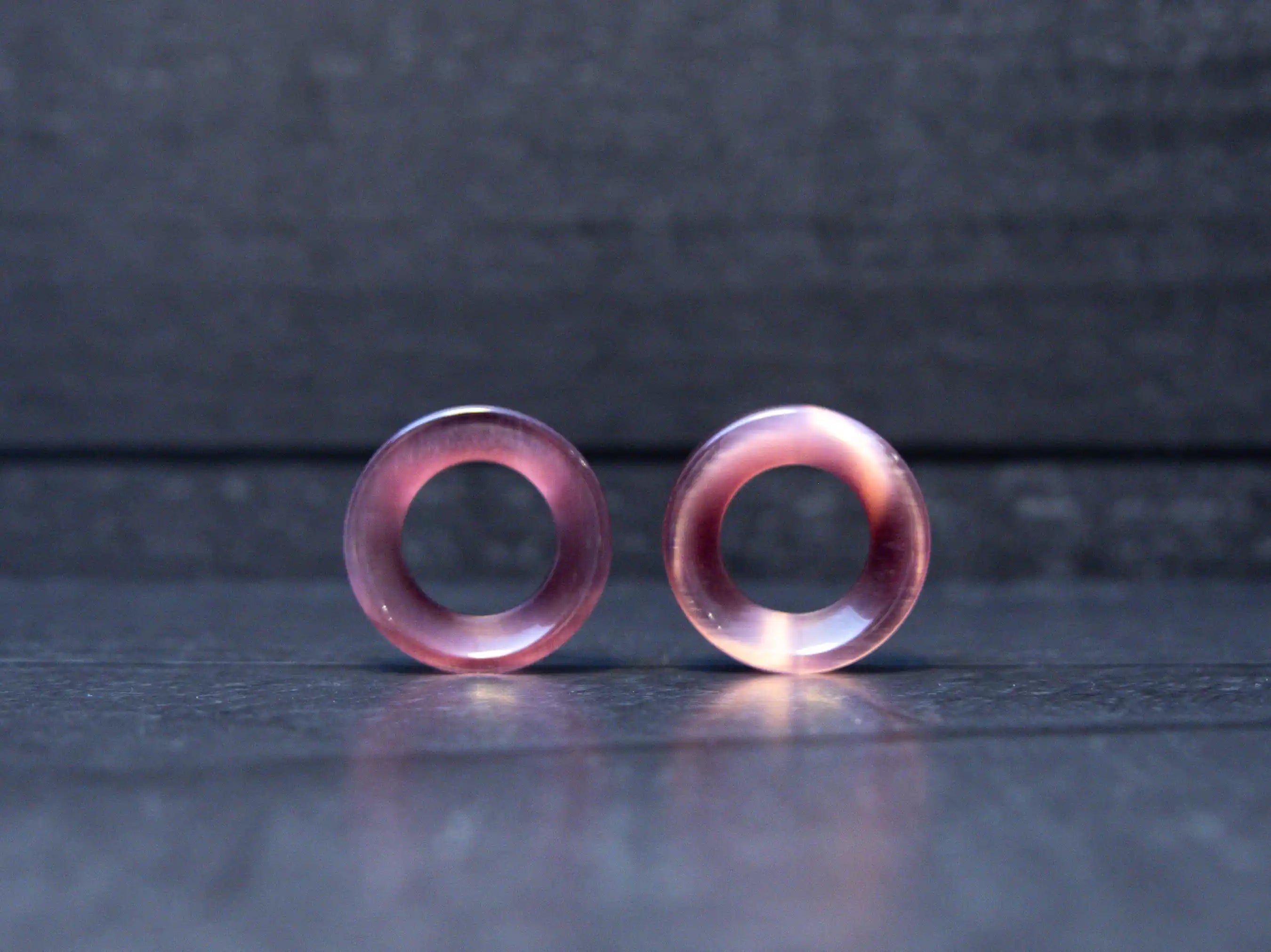 Deep Red Cats Eye Tunnels