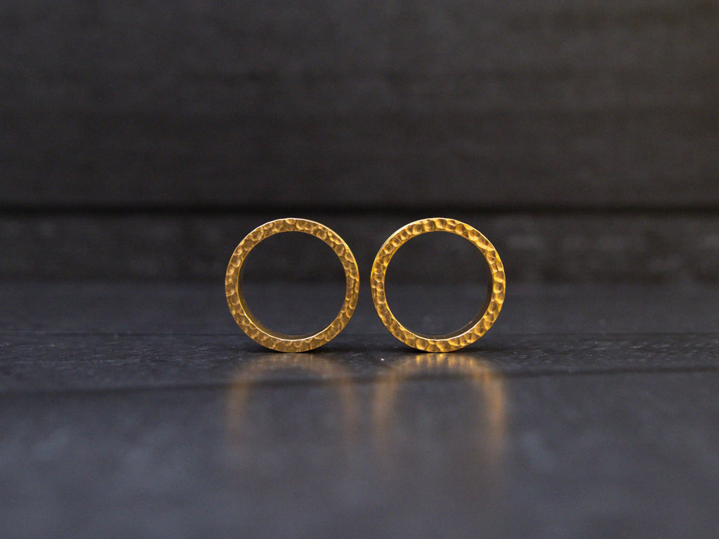 Gold Hammered Steel Tunnels