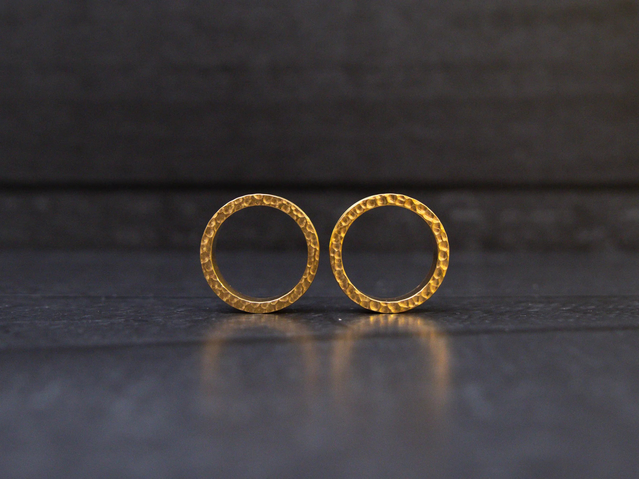 Gold Hammered Steel Tunnels