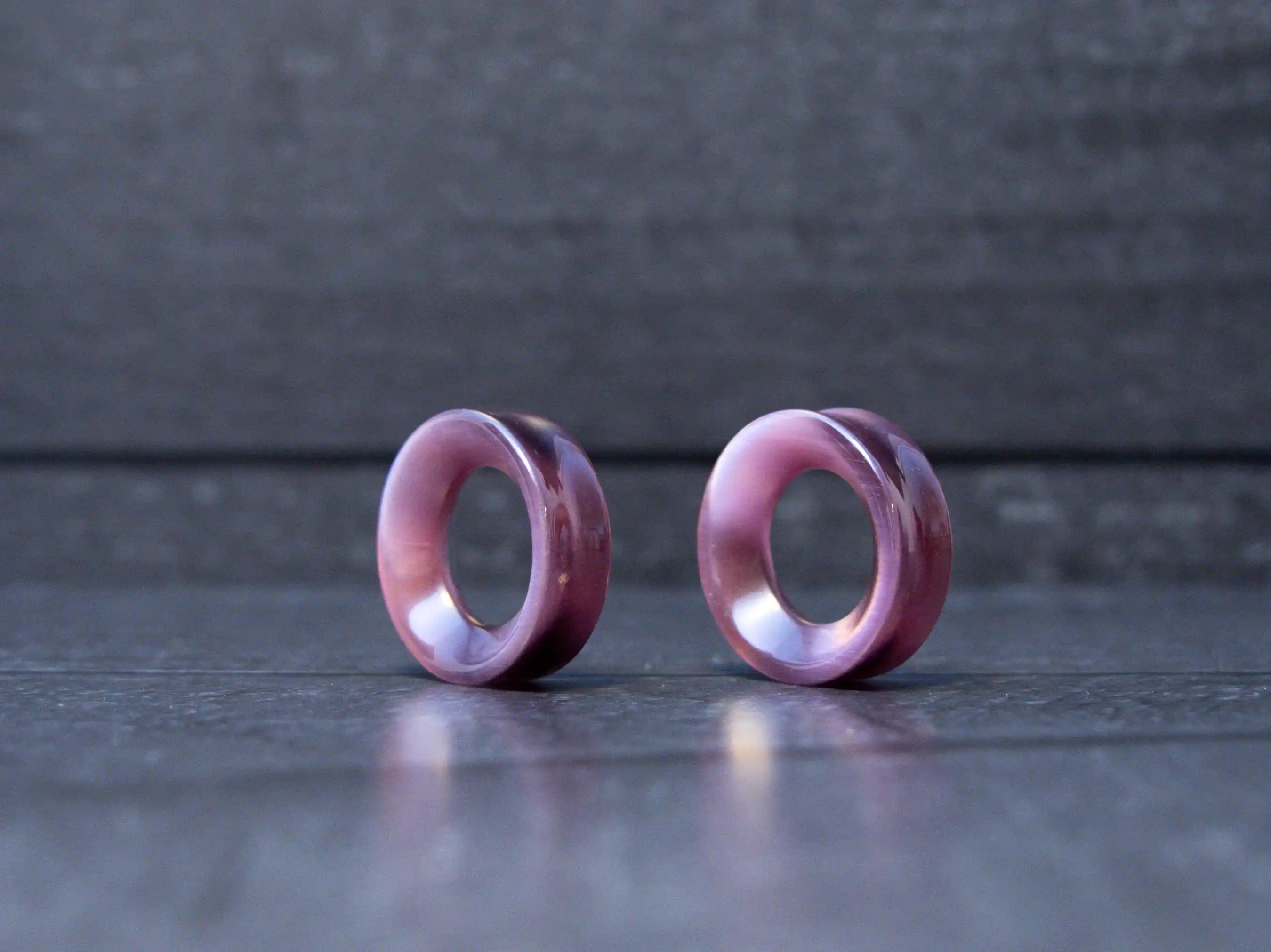 Deep Red Cats Eye Tunnels