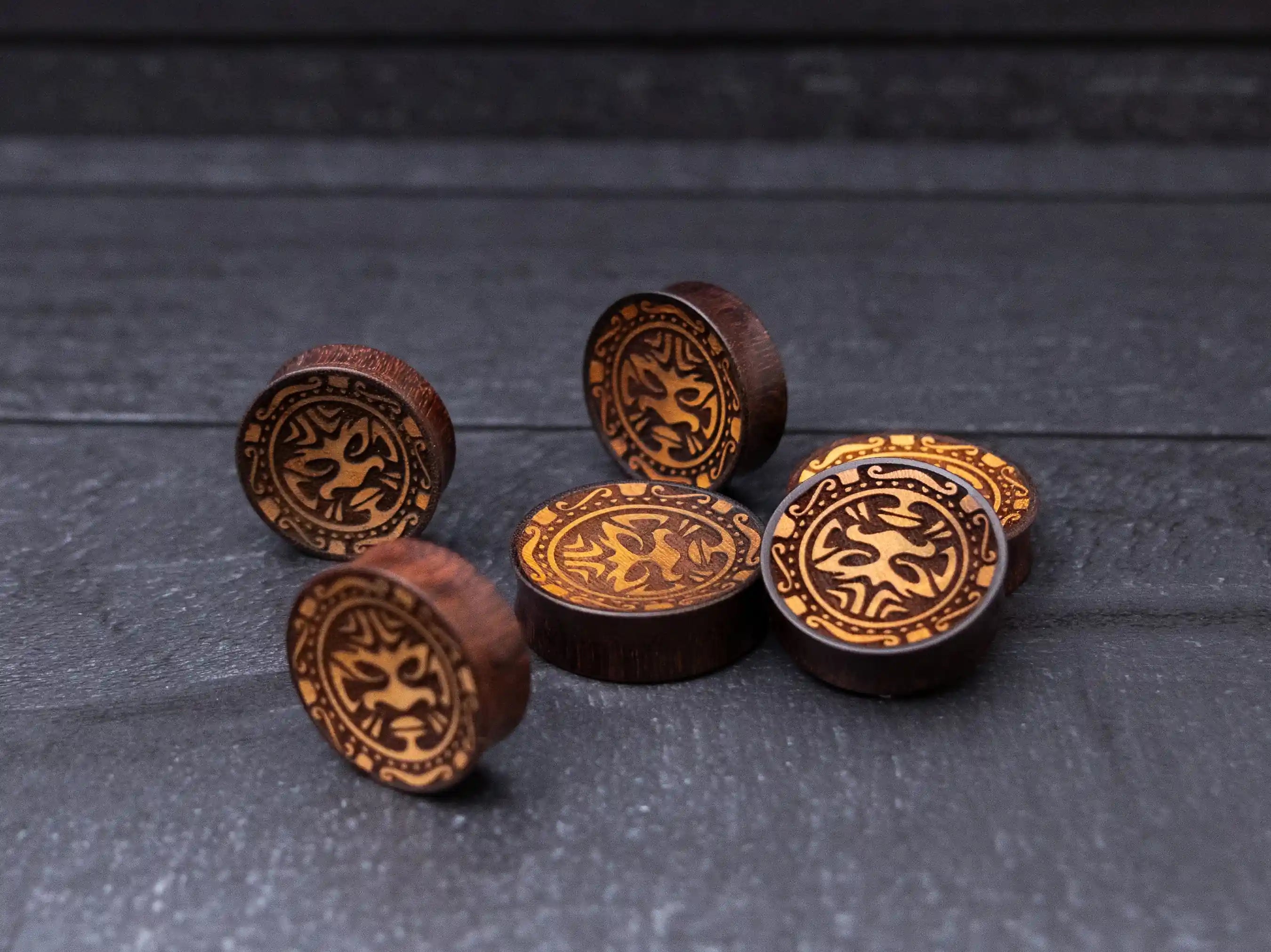 Tribal Tamarind Wood Plugs