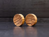 Olive wood concave plugs