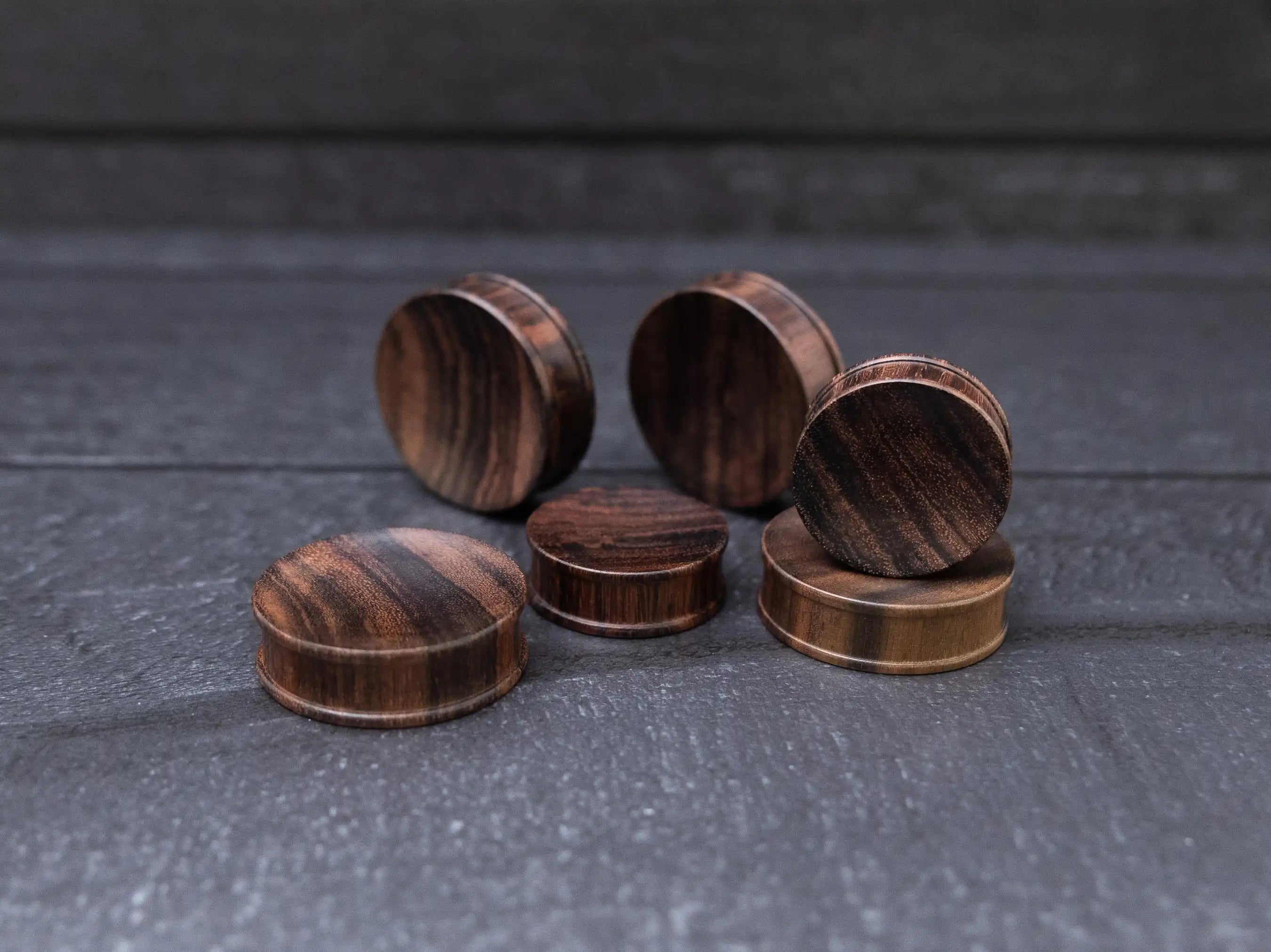 Narra Wood Concave Plugs