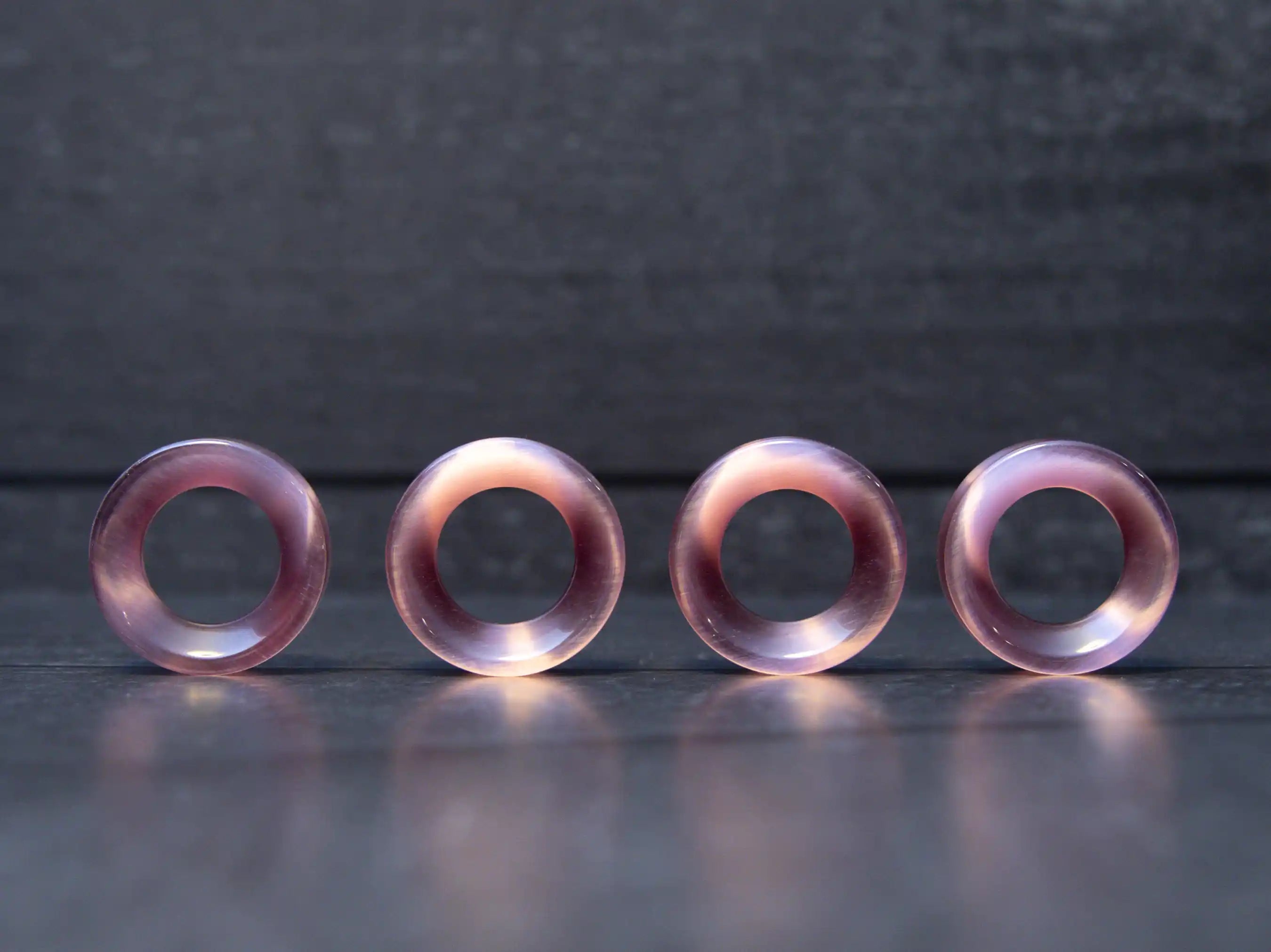 Deep Red Cats Eye Tunnels