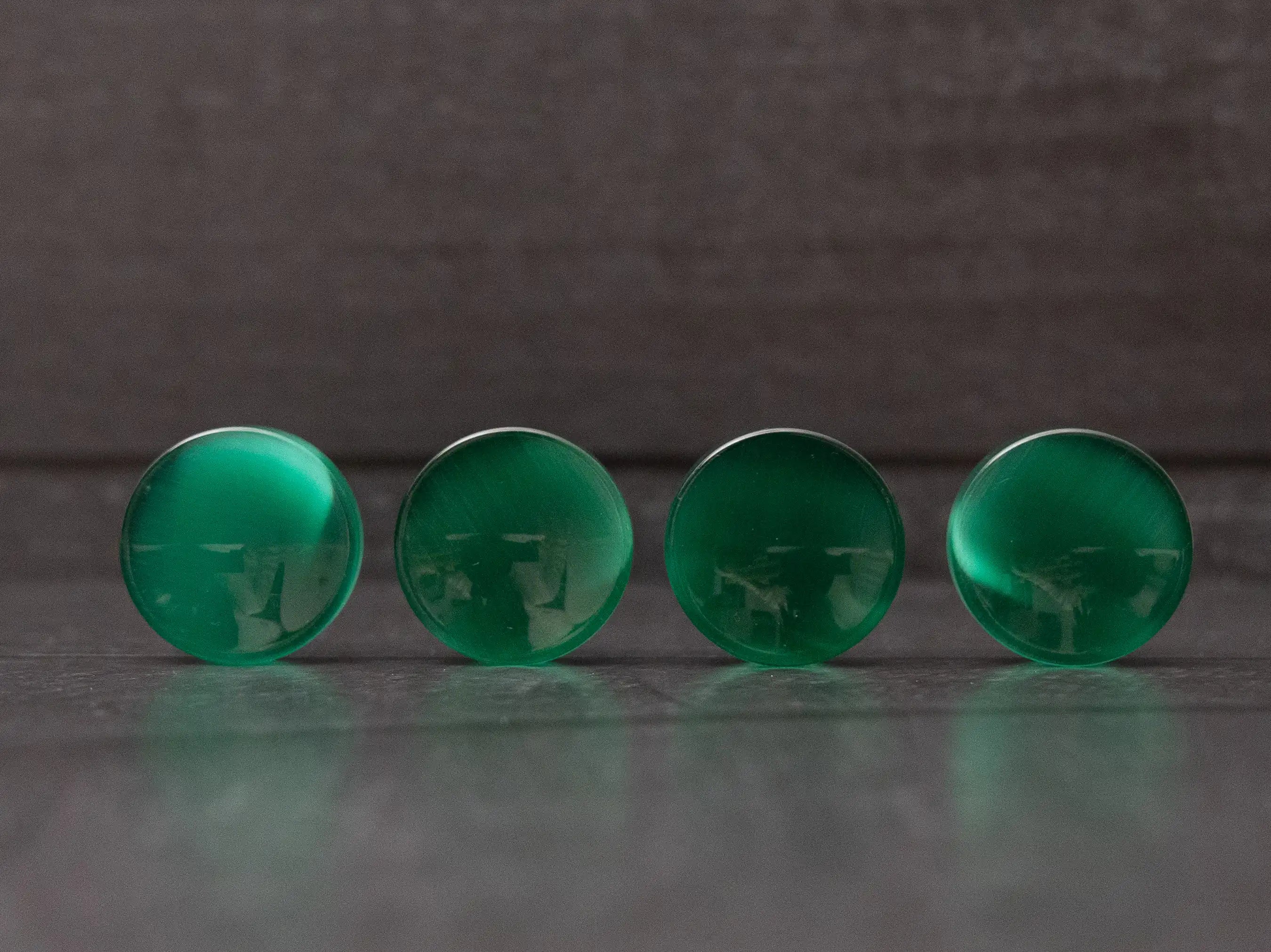 Green Cats Eye Concave Plugs