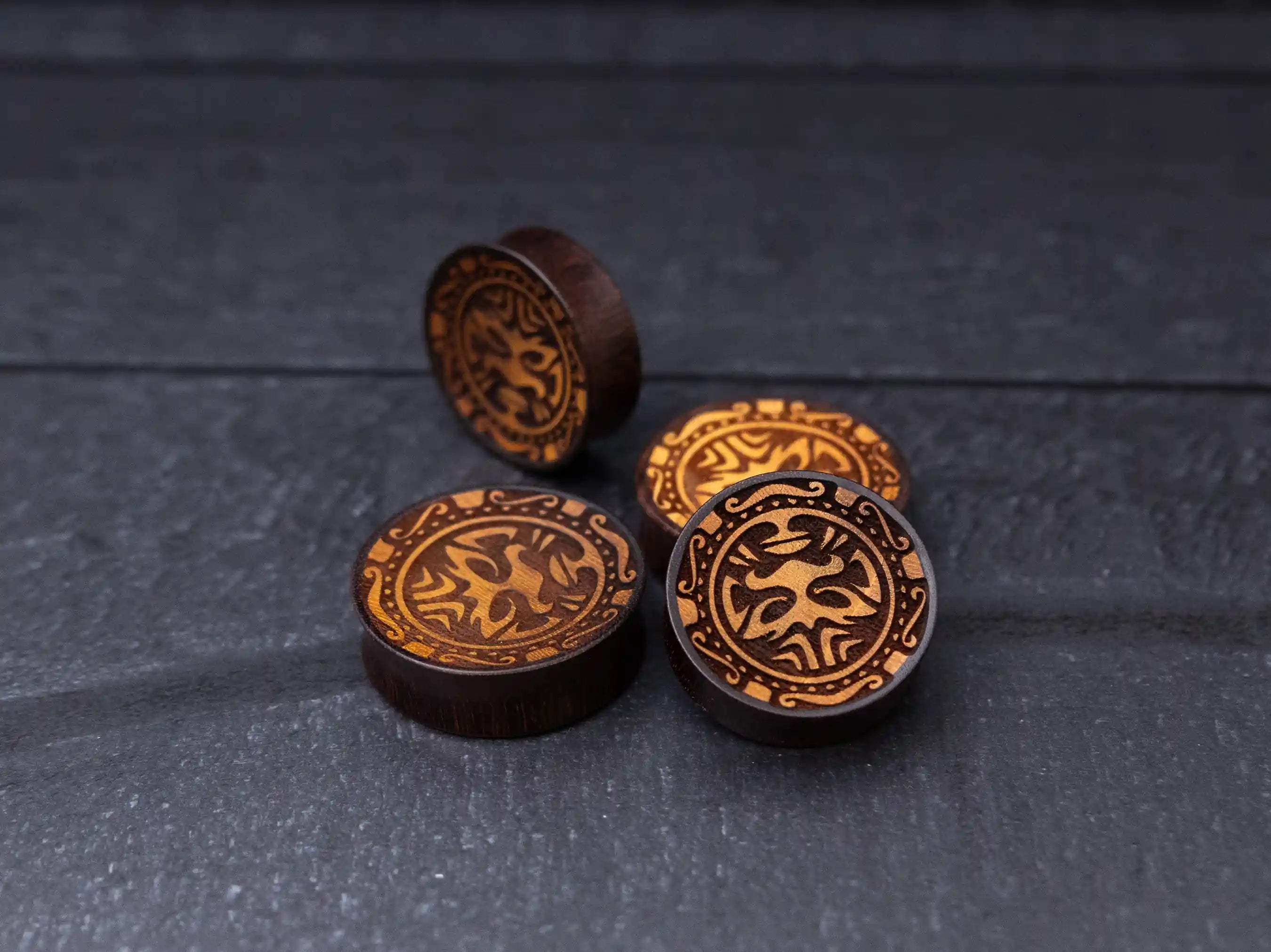 Tribal Tamarind Wood Plugs