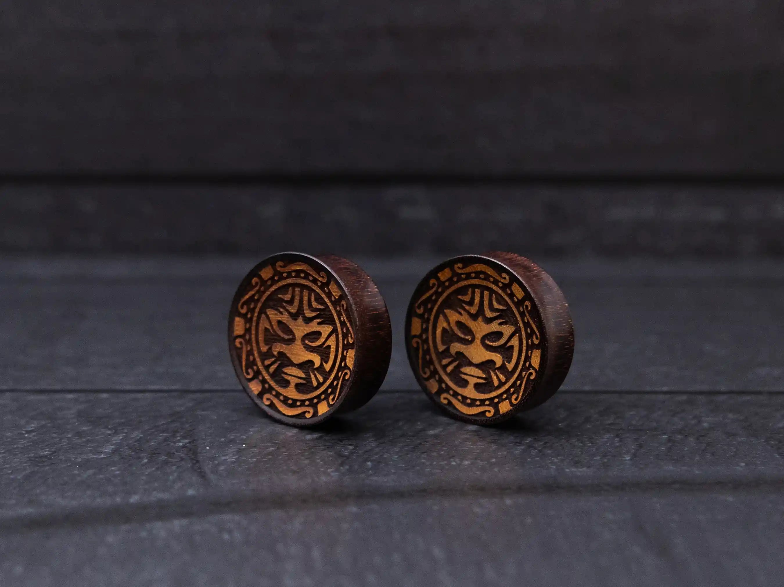 Tribal Tamarind Wood Plugs