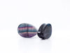 Rainbow Fluorite Teardrop Plugs (Dark)