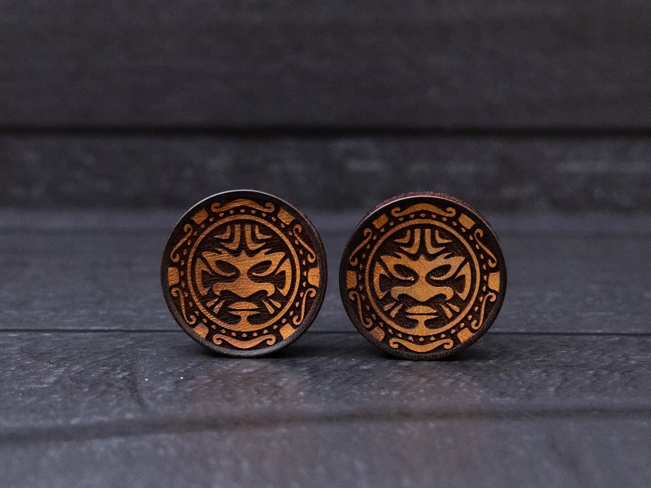 Tribal Tamarind Wood Plugs
