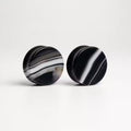 Black Striped Agate Plugs