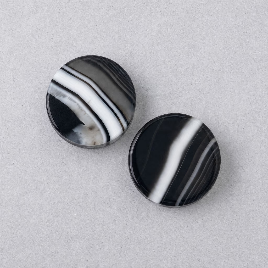 Black Striped Agate Plugs