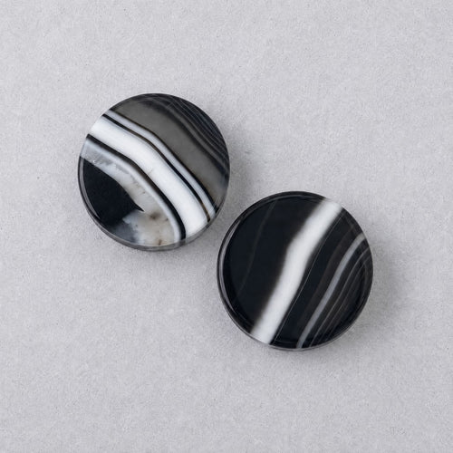 Black Striped Agate Plugs