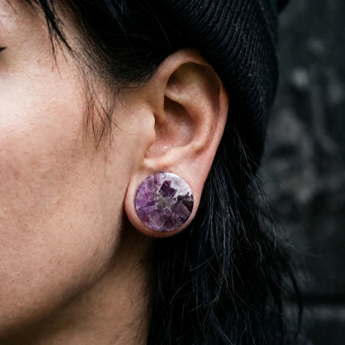 Purple Amethyst Plugs