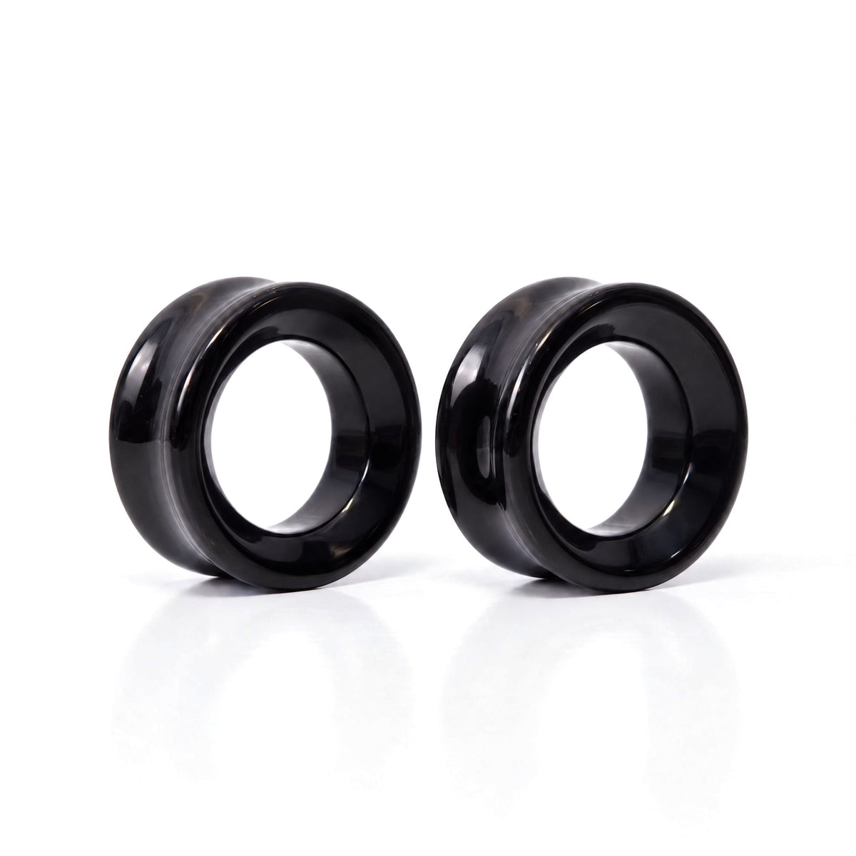Black Obsidian Tunnels, pair on white