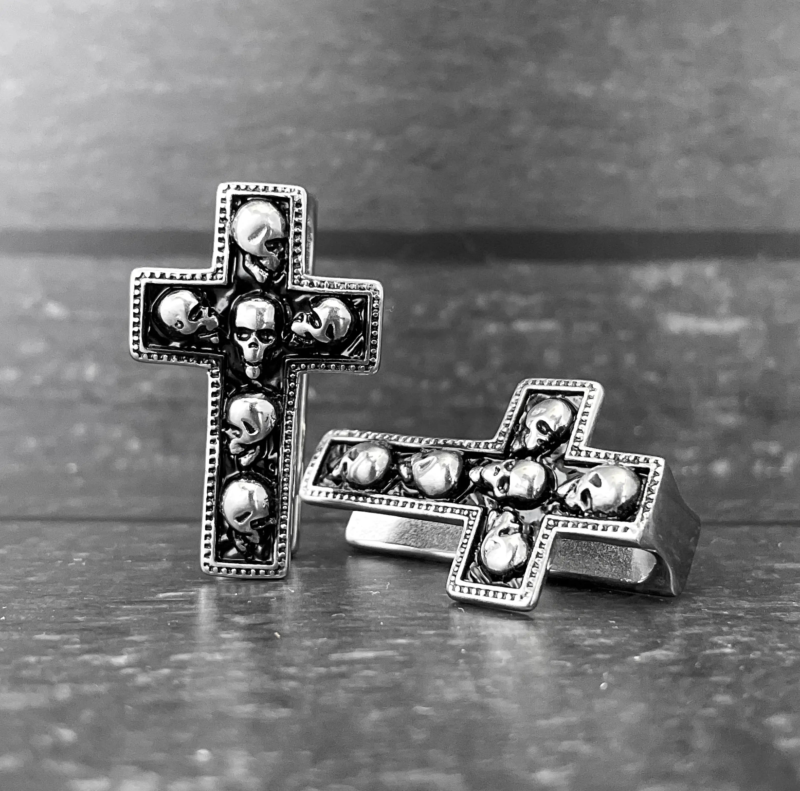 Cross & Skulls Ear Weights