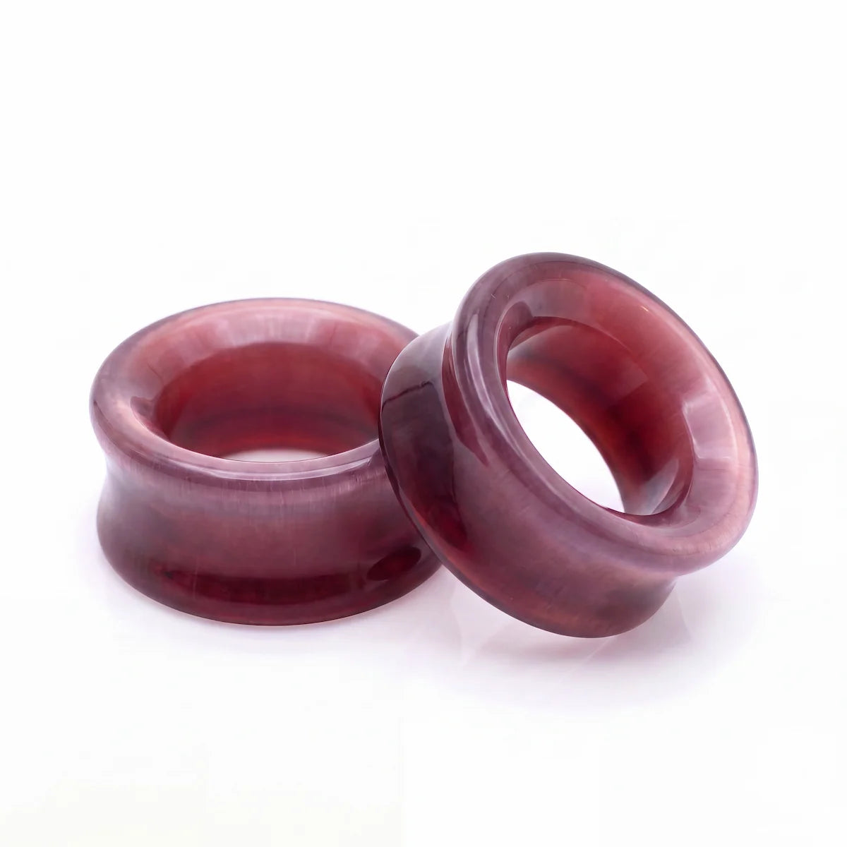 Deep Red Cats Eye Tunnels