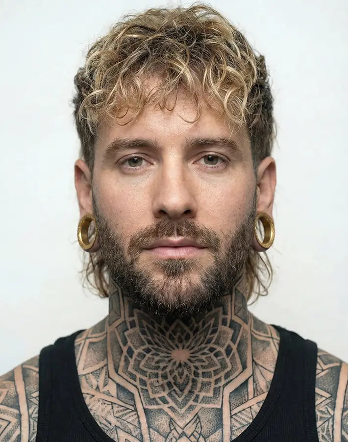 Gold Hammered Steel Tunnels