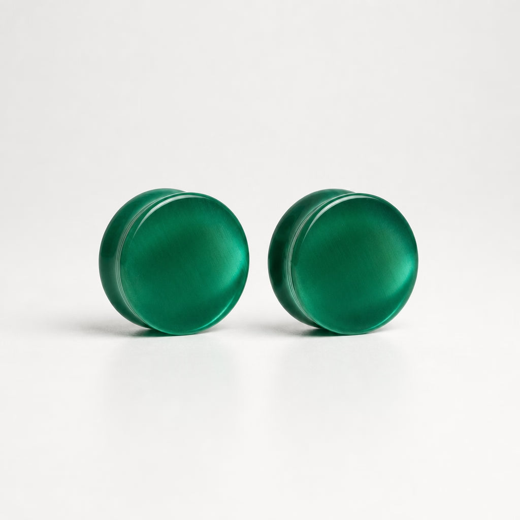 Green Cats Eye Plugs