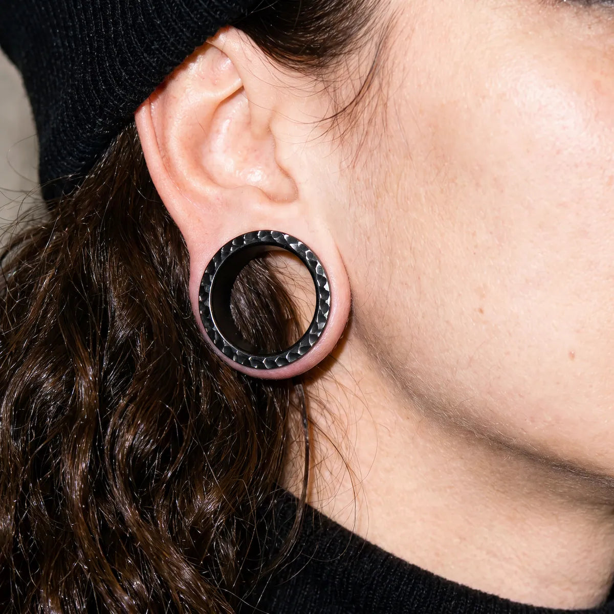 Black Hammered Steel Tunnels