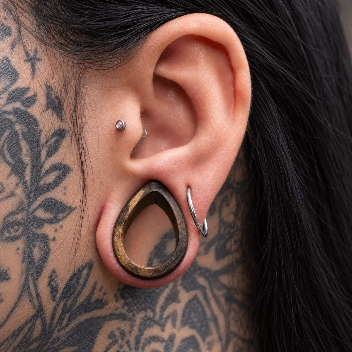Narra Wood Teardrop Tunnels
